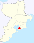 China Qingdao Shibei location map